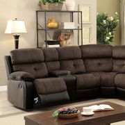 Unique design two-toned recliner sectional by Furniture of America additional picture 2