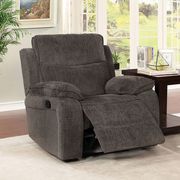 Gray Contemporary Sofa w/ 2 Recliners by Furniture of America additional picture 3