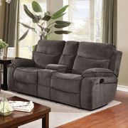 Gray Contemporary Sofa w/ 2 Recliners by Furniture of America additional picture 4