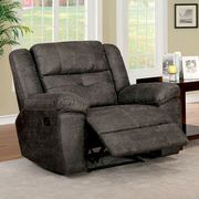 Dark brown transitional sofa w/ 2 recliners by Furniture of America additional picture 8