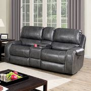 Gray transitional power sofa by Furniture of America additional picture 2