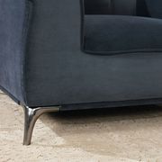 Gray Velvet-like Fabric Traditional Chair by Furniture of America additional picture 2