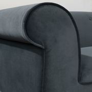 Gray Velvet-like Fabric Traditional Chair by Furniture of America additional picture 3