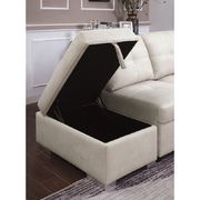 Beige contemporary sectional w/ sleeper by Furniture of America additional picture 3