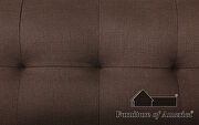 Modular design brown linen-like fabric ottoman by Furniture of America additional picture 2