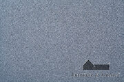 Light blue linen-like fabric transitional loveseat additional photo 2 of 3