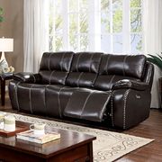 Dark Brown Transitional Power Sofa by Furniture of America additional picture 4
