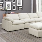 Cream 6pcs modular contemporary sectional additional photo 2 of 1