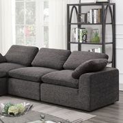 Gray 4pcs contemporary sectional additional photo 2 of 1