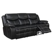 Black Transitional Sofa w/ 2 Recliners by Furniture of America additional picture 7