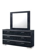 Geometric shape contemporary black finish dresser by Furniture of America additional picture 2