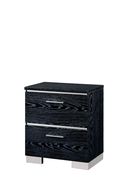 Geometric shape contemporary black finish nightstand by Furniture of America additional picture 2