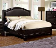 Espresso leatherette padded headboard transitional bed by Furniture of America additional picture 7