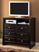Espresso solid wood transitional mediachest additional photo 2 of 1