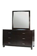 Espresso leatherette padded headboard contemporary bed w/ drawers by Furniture of America additional picture 10