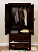 Espresso finish transitional armoire by Furniture of America additional picture 2