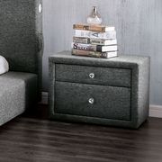 Ultra low-profile modern dark gray king bed by Furniture of America additional picture 2