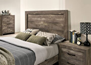 Natural tone simple modern silhouette platfrom bed by Furniture of America additional picture 2