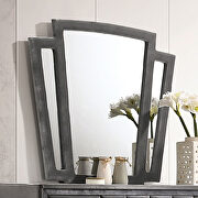 Gray fabric art deco-inspired design platfrom bed by Furniture of America additional picture 11