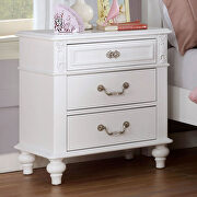 Button tufted headboar white finish youth bedroom by Furniture of America additional picture 5