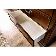 English style cherry wood finish king bed additional photo 5 of 8