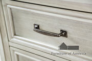 Antique white weathered finish transitional chest additional photo 2 of 4
