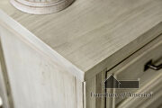 Antique white weathered finish transitional chest additional photo 3 of 4
