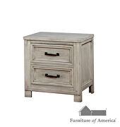 Antique white weathered finish transitional nightstand by Furniture of America additional picture 8