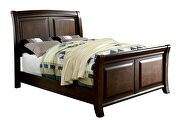 Brown cherry transitional style sleigh bed by Furniture of America additional picture 14