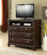 Brown cherry transitional style sleigh king bed by Furniture of America additional picture 8
