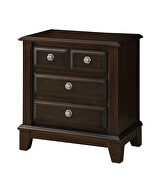Brown cherry transitional style nightstand by Furniture of America additional picture 2
