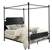 Powder coated black full metal construction bed by Furniture of America additional picture 2