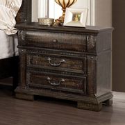 Distressed walnut transitional style king bed by Furniture of America additional picture 4
