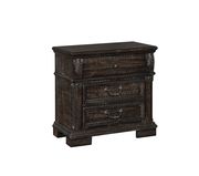Distressed walnut transitional style nightstand by Furniture of America additional picture 4