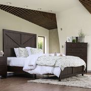 Countryside style espresso finish king size bed by Furniture of America additional picture 5