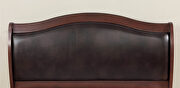 Brown cherry camelback design platform bed w/ storage by Furniture of America additional picture 4