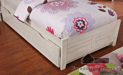 Antique white curved plank panel headboard twin bed by Furniture of America additional picture 16