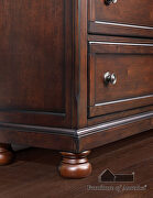 Dark cherry wood finish bed in country style w/footboard drawers by Furniture of America additional picture 10