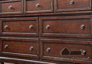 Dark cherry wood finish chest in country style by Furniture of America additional picture 3