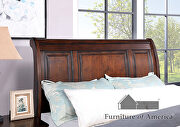Dark cherry wood finish king bed in country style by Furniture of America additional picture 12
