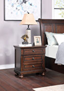 Dark cherry wood finish king bed in country style by Furniture of America additional picture 14