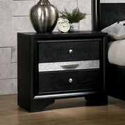 Contemporary black / silver accents bed additional photo 4 of 9
