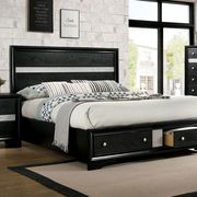 Contemporary black / silver accents bed by Furniture of America additional picture 6
