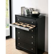 Contemporary black / silver accents chest by Furniture of America additional picture 2