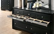 Contemporary black / silver accents dresser by Furniture of America additional picture 2