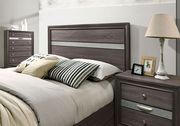 Contemporary gray / silver accents king bed by Furniture of America additional picture 2