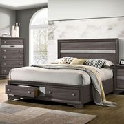 Contemporary gray / silver accents king bed by Furniture of America additional picture 12