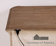Antique white wash rustic glam look chest additional photo 2 of 3