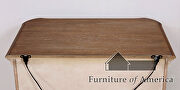 Antique white wash rustic glam look nightstand by Furniture of America additional picture 2