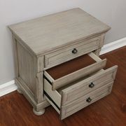 Transitional style gray king bed w/ drawers by Furniture of America additional picture 4